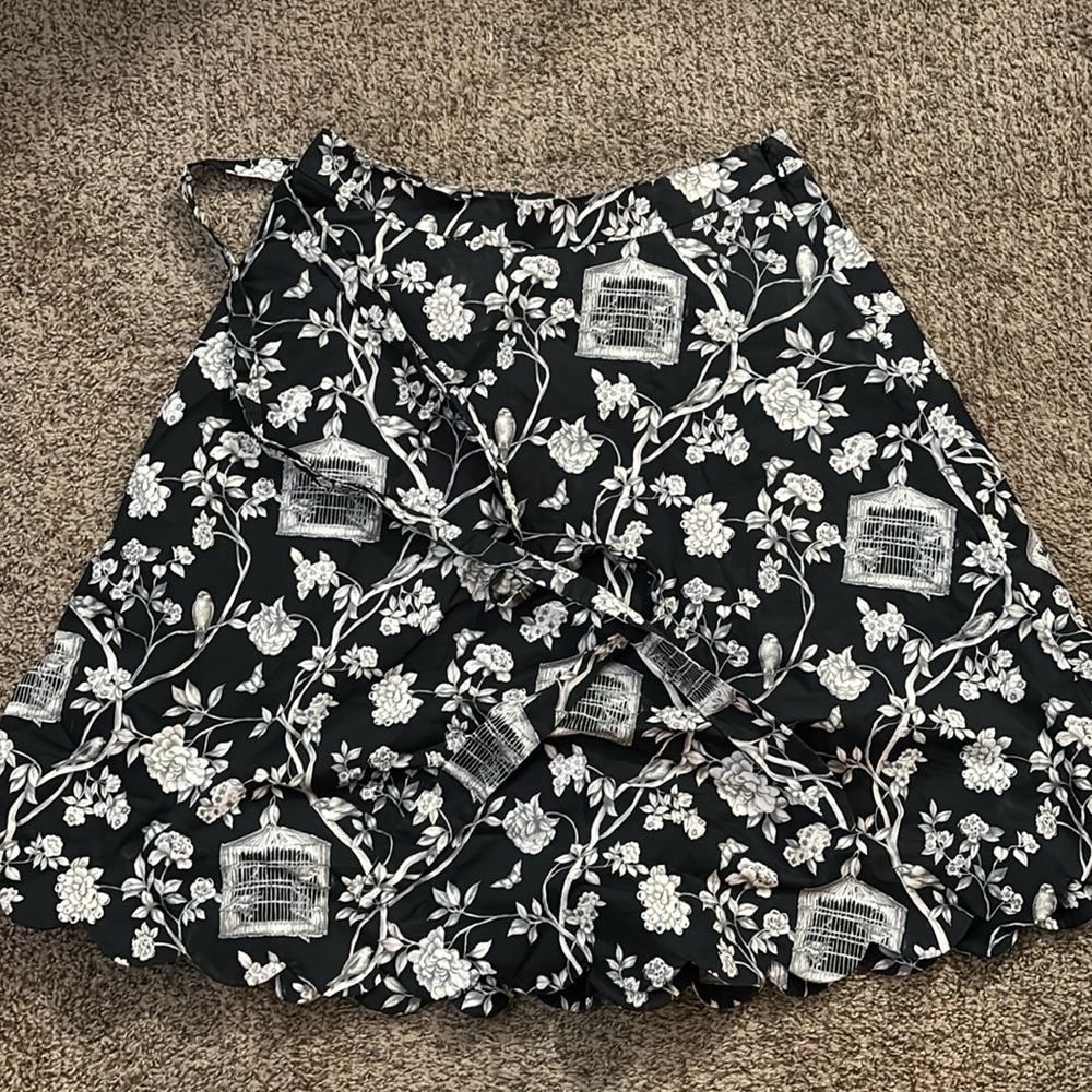 Talbots Birdcage Print Skirt - Size 10 - Spring Ready!